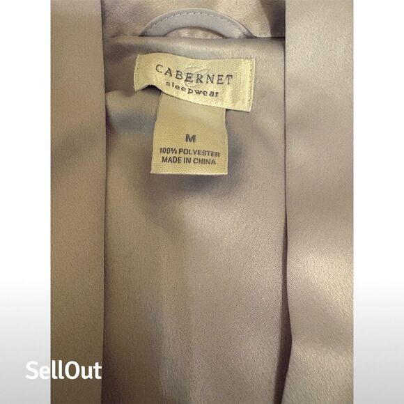 Sleep Sense Soft Lilac Satin Robe & Nightgown Set Size M - Picture 4 of 4